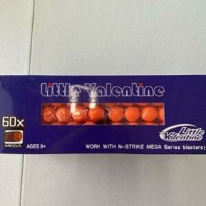 NIB -Little Valentine Speed Darts 60X Refill Pack - N-Strike Mega Series Blaster